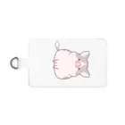 しらたまちゃんSHOPu〜🐽のお座りしらたまちゃん Smartphone Strap