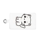 cat-houseのぽふぽふネコちゃん Smartphone Strap