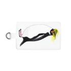 LalaHangeulの　風に吹かれるイワトビペンギンさん(文字無しバージョン Smartphone Strap