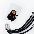 Qooroの猫かぶりチャウさん　黒猫さん Smartphone Strap