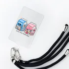 サメとメンダコ[namelessmm2]の牛乳といちごミルク Smartphone Strap