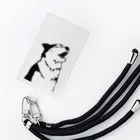 WANPU  by YUn.のシンプル遠吠えするハスキー Smartphone Strap