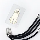 ゆいたっく／犬イラストのおすわりのゴールデンドゥードル Smartphone Strap