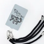 ミナミコアリクイ【のの】のぷっかり【ウーパールーパー】背景付き Smartphone Strap