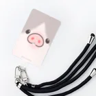 しらたまちゃんSHOPu〜🐽のお顔ドアップ  Smartphone Strap