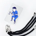 NIKORASU GOのこの夏おすすめ！野球デザイン「バント」＜文字なし＞（Tシャツ・パーカー・グッズ・ETC） Smartphone Strap