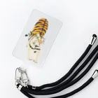 🐶シュナといろいろ🎨の伸びをするトラ Smartphone Strap