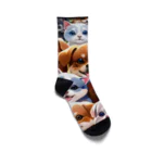 CROSS Kの犬と猫まみれ Socks