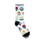 たものずんぐりお花 Socks