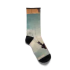 cat(゜))<<のパラシュートする猫 Socks