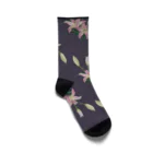 あおちゃん商会のThunberg Lily （スカシユリ） モーブ Socks