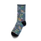 SCHINAKO'Sのうさぎさんと早春の花 Socks