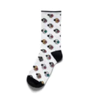 きんにく村SHOPのばーべるニャンコズ Socks