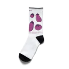 Aランチサラダ付SHOPの夏のeggplantさん2 Socks