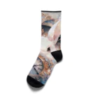 はなうさまほのうさぎと時計｡.:*･ﾟ Socks