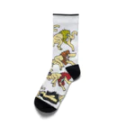 sakura-teoriの北斎dancing men Socks