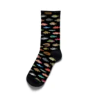 猫と釣り人のFISH_FB_DOT_1K Socks