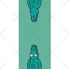 イラスト MONYAAT のソックス だりぃワニ Socks