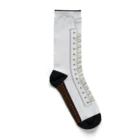 テロメアクリエイト の白の清潔感あふれるアイボリーのワークブーツ Socks