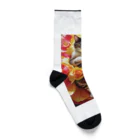 ukeroのフラワーキャット077 Socks