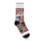 米農家の絵描きのガラス玉たち Socks