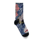 PALA's SHOP　cool、シュール、古風、和風、の和風　浮世絵 「渓斎英泉 」美人画 Socks