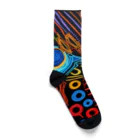 Erika_ArtistryのPsychede Calico #1 Socks