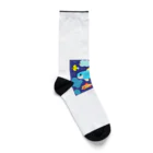 魚大好きマンの海の世界 Socks