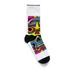 jack_and_beanのヘビーメタルでロックなスカル Socks