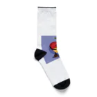 satomatoのイラストのギターを弾くトマトくん Socks