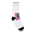 tafgxajのカラフルなドクロ Socks