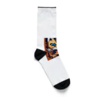 Dondon_designのドットオセロット Socks