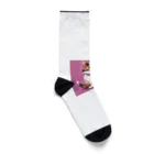 teru011のかわいい　三毛猫　グッズ Socks