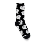 トマトマーケットのおばクマ(ブラック) Socks