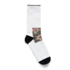 千裕アトリエ（いつもありがとう）のアマリリスのアート　Amaryllis art Socks