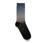 hir00の夕暮れのビル群 Socks