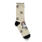 イラスト MONYAAT の履いてる？ 80DENIER タイツを履いたスズメ ソックス/くるぶしソックス Socks