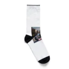 Công ty tròn quây quâyのウサギのハーレーくん Socks