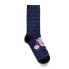 イラスト MONYAAT のみつぐとり　もも3 Socks