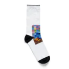 rituhouのカラフルグリッド・コレクション Socks