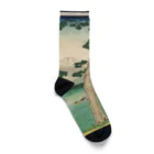 浮世絵屋の広重「冨二三十六景㉕　東海堂左り不二」歌川広重の浮世絵 Socks