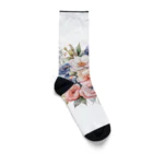 ファンシーTシャツ屋のパステルカラーの花束 Socks