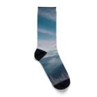 awawoの青空と山の風景 Socks