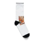 星パンダショップのほんよみかんねこ Socks