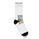 walkerplusのビーチボールをするうさぎ Socks