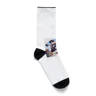 ぺけぽんオリジナルグッズのお勉強中のパンダ Socks