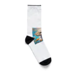 ワンちゃん大好きの熱帯魚と遊ぶトイプードル Socks