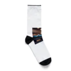 araiguma_shopのカーレースに参加しているアライグマ Socks