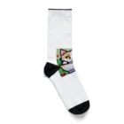 雪売店のマグカップかくれんぼ猫 Socks