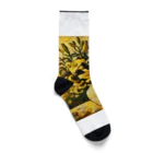 Dexsterのゴッホ風「ユリ」 Lily Van Gogh style01 Socks